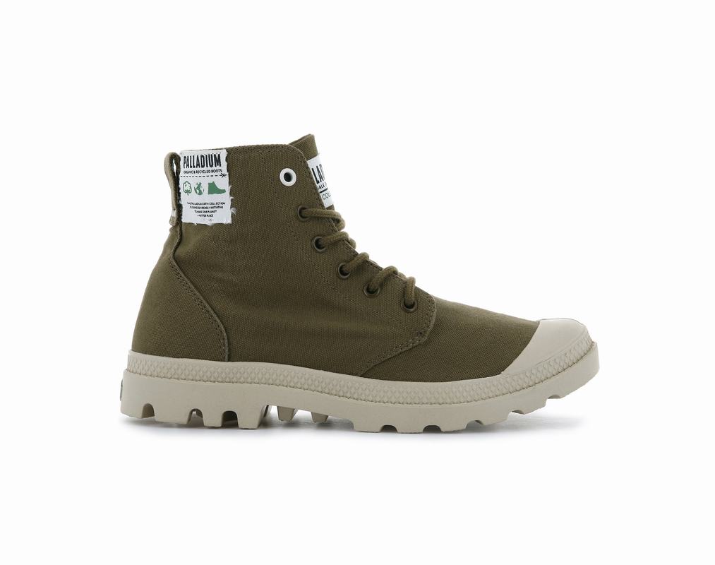 Botas Palladium Pampa Hi Organic Hombre - Verde Oscuro ||OJRH-24631||